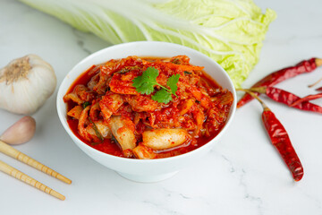 kimchi ready to eat in bowl
