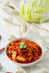 kimchi ready to eat in bowl