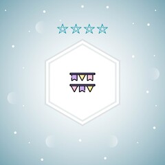     garlands vector icon moderns