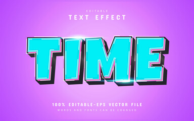 Time text effect