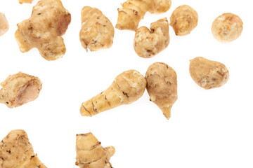Ginger root isolated on a white