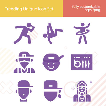 Simple set of common s related filled icons.
