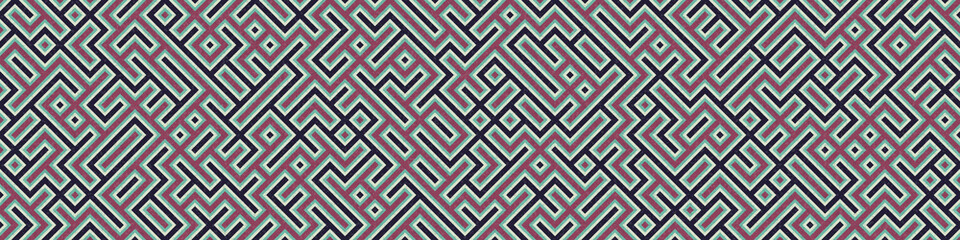 Abstract Geometric Pattern generative computational art illustration