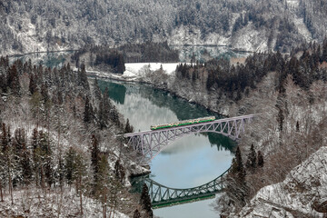 冬の只見線　第一橋梁
