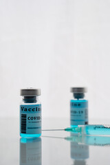Container vial of antiviral vaccine to cure covid19 flu