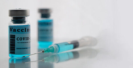 Container vial of antiviral vaccine to cure covid19 flu