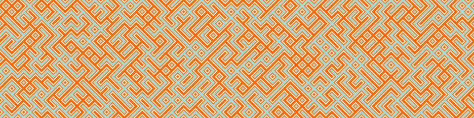Abstract Geometric Pattern generative computational art illustration