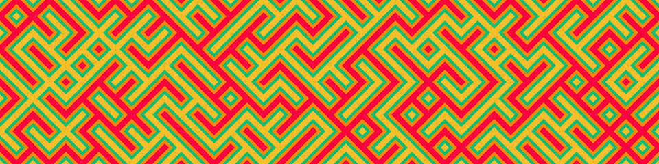 Abstract Geometric Pattern generative computational art illustration