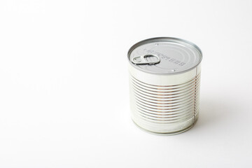 tin can isolated on white