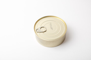 tin can isolated on white