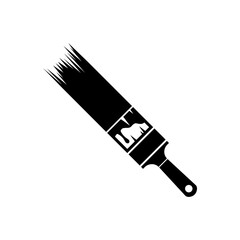 Paint brush icon on white background