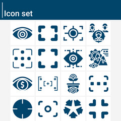 Simple set of focal infection related filled icons.