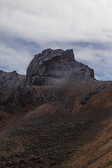Closeup shot of volcanoes Iztaccihuatl and Popocatepetl in Mexico