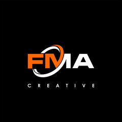 FMA Letter Initial Logo Design Template Vector Illustration	
