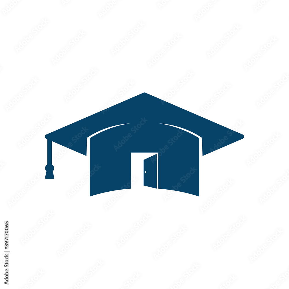 Wall mural Student open house logo template design