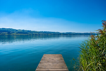 Pier On Lake - Sempach Switzerland
