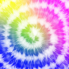 Tye Dye colorful white  background. Watercolor paint background.