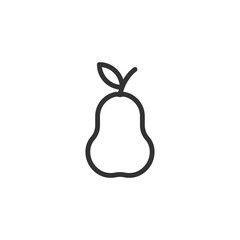 Pear icon. Fruit symbol modern, simple, vector, icon for website design, mobile app, ui. Vector Illustration