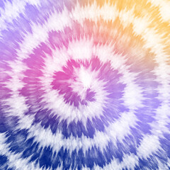 Obraz premium Tye Dye colorful white background. Watercolor paint background.