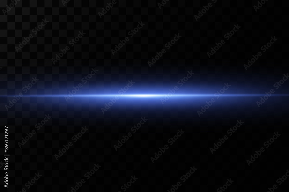 Poster vector illustration of a blue color. light effect. abstract laser beams of light. chaotic neon rays 