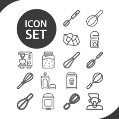 Simple set of and roll related lineal icons.