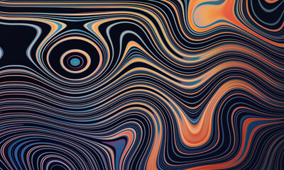 Liquid wave backgrounds. 3d flow shape, 3d rendering