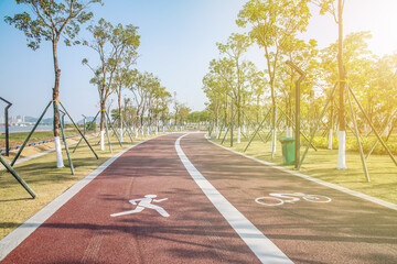 Obraz premium Lingshan Island Point Beach Runway, Nansha, Guangzhou, China
