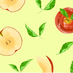 いろんな形のりんごのイラスト