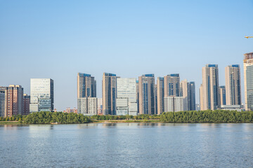 Fototapeta na wymiar Seaview Property in Nansha Pearl Bay, Guangzhou, China