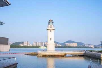 New Fisherman's Wharf Lighthouse, Lingshan Island, Nansha Pearl Bay, Guangzhou, China