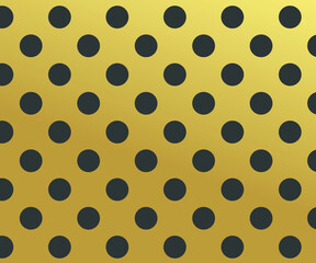 Gold polka dots pattern, colorful holiday background - vector abstract background