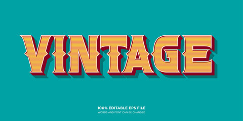 Vintage Western text style effect