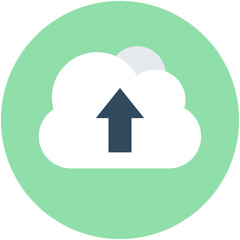 
Cloud Uploading Vector Icon
