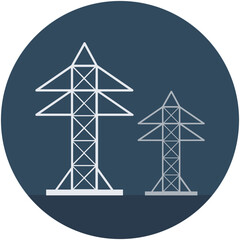 
Electric Pylon Vector Icon
