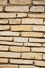 the brick stone wall plane is yellow . for the background
