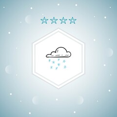 snowing vector icon modern