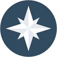 
Compass Rose Vector Icon

