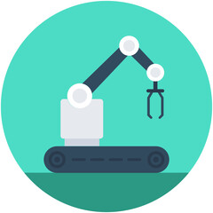 
Robotic Arm Vector Icon
