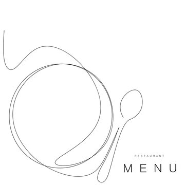 Restaurant menu background vector illustration