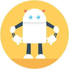 
Robotics Flat Vector Icon
