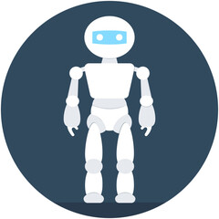 
Robotics Flat Vector Icon
