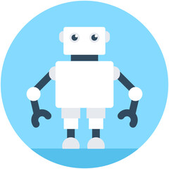
Robotics Flat Vector Icon
