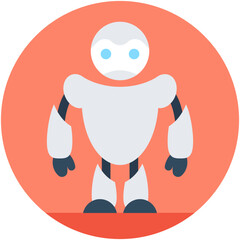 
Robotics Flat Vector Icon
