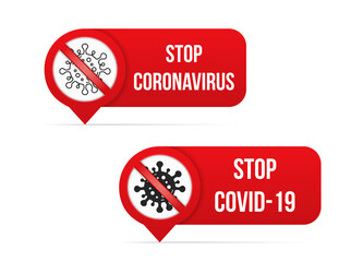 Stop Coronavirus Signs