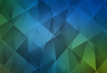 Obraz premium Light Blue, Green vector abstract mosaic background.