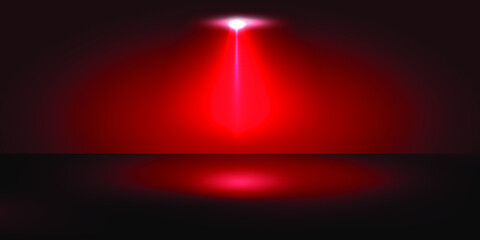 Red spotlight abstract background. Eps10 vector illustration