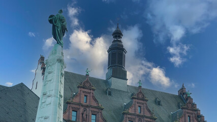 FRANKFURT, GERMANY, North wing of Romer