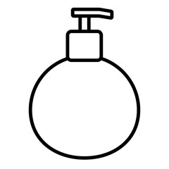 hygienic clean antibacterial liquid soap in a dispenser jar. illustration