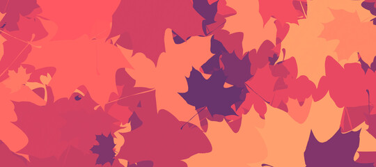 Obraz premium abstract vintage colorful watercolor autumn fall leaves leaf maple nature wallpaper background bg ground texture art