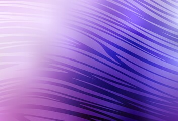 Light Purple, Pink vector texture with curved lines.